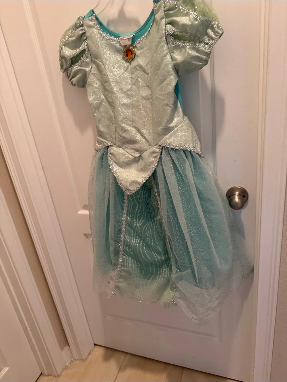 Disney’s Ariel  Girls' Light Green Princess Costume Dress 7/8
